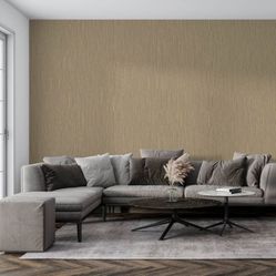 Papel de Parede Texture II Cinza Bege TX-2039 - Rolo Fechado de 0,53cm x 10mts