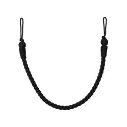 Abraçadeira Para Cortina Corda Lisa - Preto - 1 Unidade