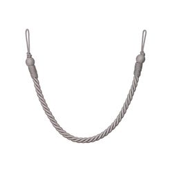 Abraçadeira Para Cortina Corda Lisa - Cinza - 1 Unidade