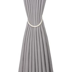 Abraçadeira Para Cortina Corda Lisa 02 - Off White