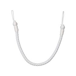 Abraçadeira Para Cortina Corda Lisa - Branco - 1 Unidade
