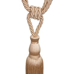 Abraçadeira Para Cortina Suellen - Bege - 1 Unidade