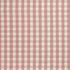 Tecido Para Sofá e Estofado Valência 118 Xadrez Mini - Rosa E Cru - Largura 1,40m