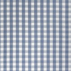 Tecido Para Sofá e Estofado Valência 125 Xadrez Mini - Azul E Cru - Largura 1,40m