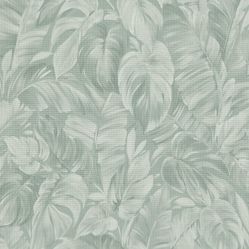 Papel de Parede Reno Folhas Verde - Rolo Fechado de 0,53cm x 10mts