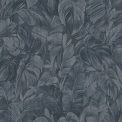 Papel de Parede Reno Folhas Azul - Rolo Fechado de 0,53cm x 10mts