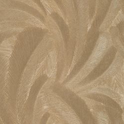 Papel de Parede Bavária Folhas Dourado - Rolo Fechado de 0,53cm x 10mts