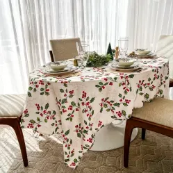 Toalha de Mesa Antique Encanto Folhas 150x210