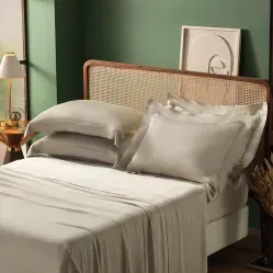 Jogo de Cama Bambú Casal 350 Fios Camurça - Appel Home