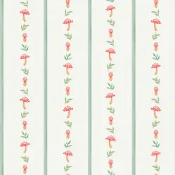 Papel de Parede Bambine Listras Jardineira Verde BA0016