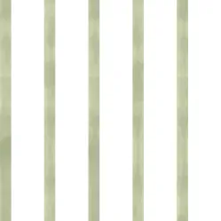 Papel de Parede Bambine Listras Aquareladas Verde BA0003