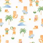 papel-de-parede-bambine-ursinho-surfista-branco-ba0031
