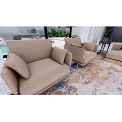 Tecido Para Sofá e Estofado Veludo Amassado 01 Cru- Largura 1,40m