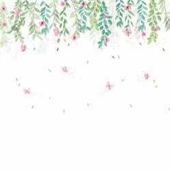 Painel Bambine Cortina de Flores 350X300 BA0048