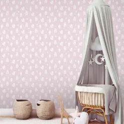 Papel de Parede Petit Bichinhos Rosa L91303
