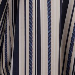 Tecido Imperméavel Para Sofá e Estofado Acquablock  260 Alanta Corda Marinho Branco Bege 21541/01 - Largura 1,40m